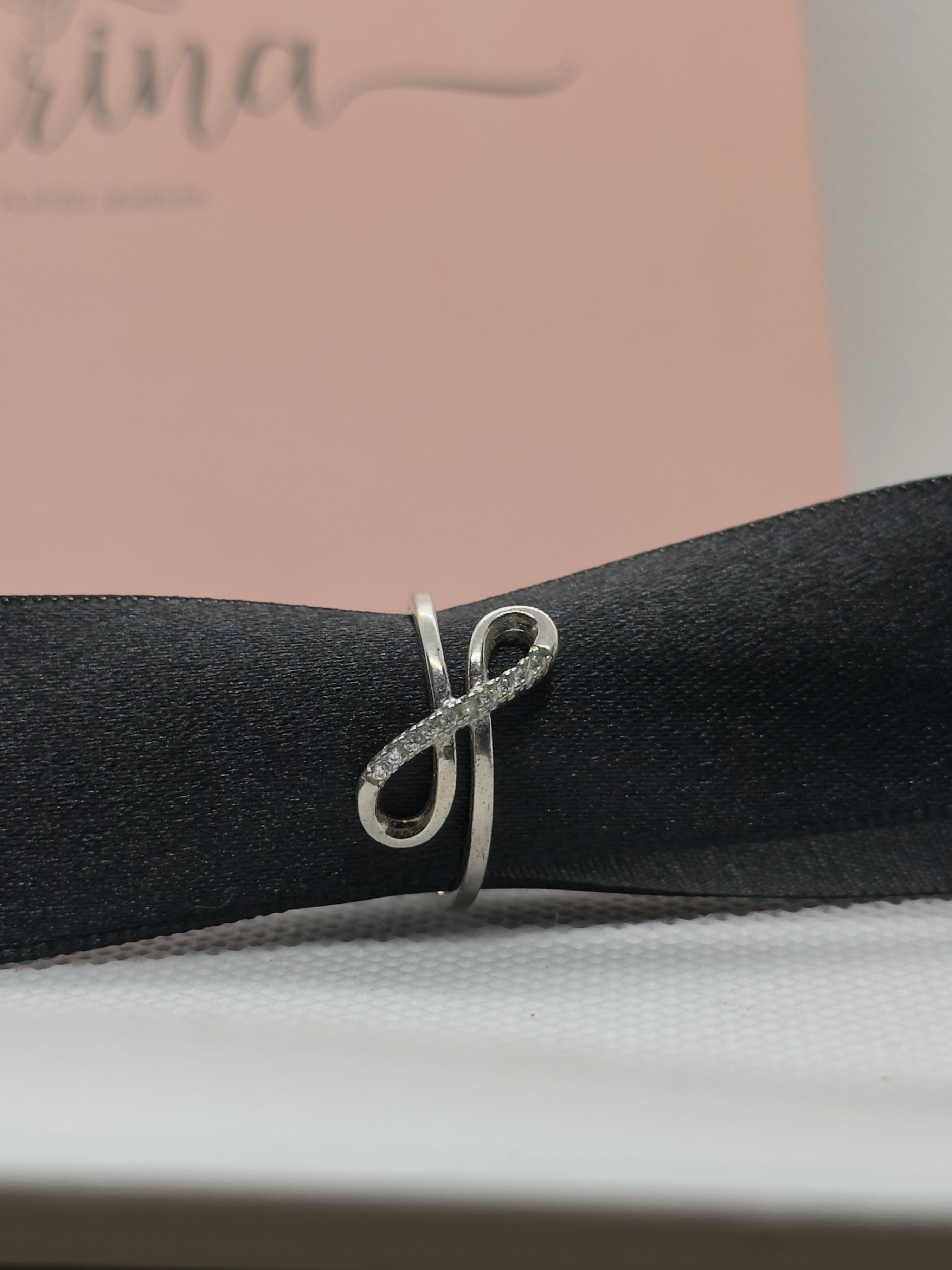 Anel Zircônia Infinito