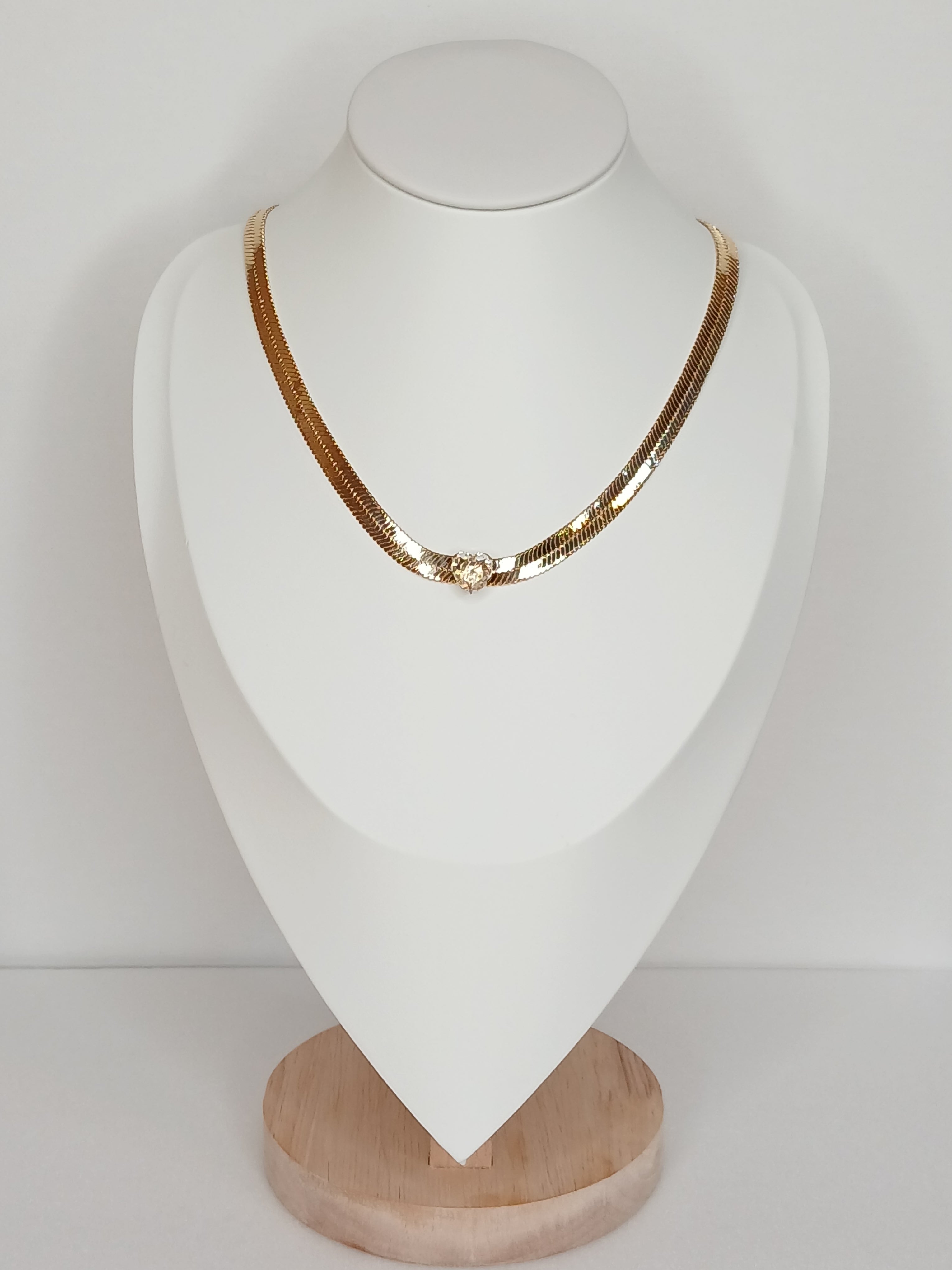 CHOKER CORAÇÃO CRISTAL