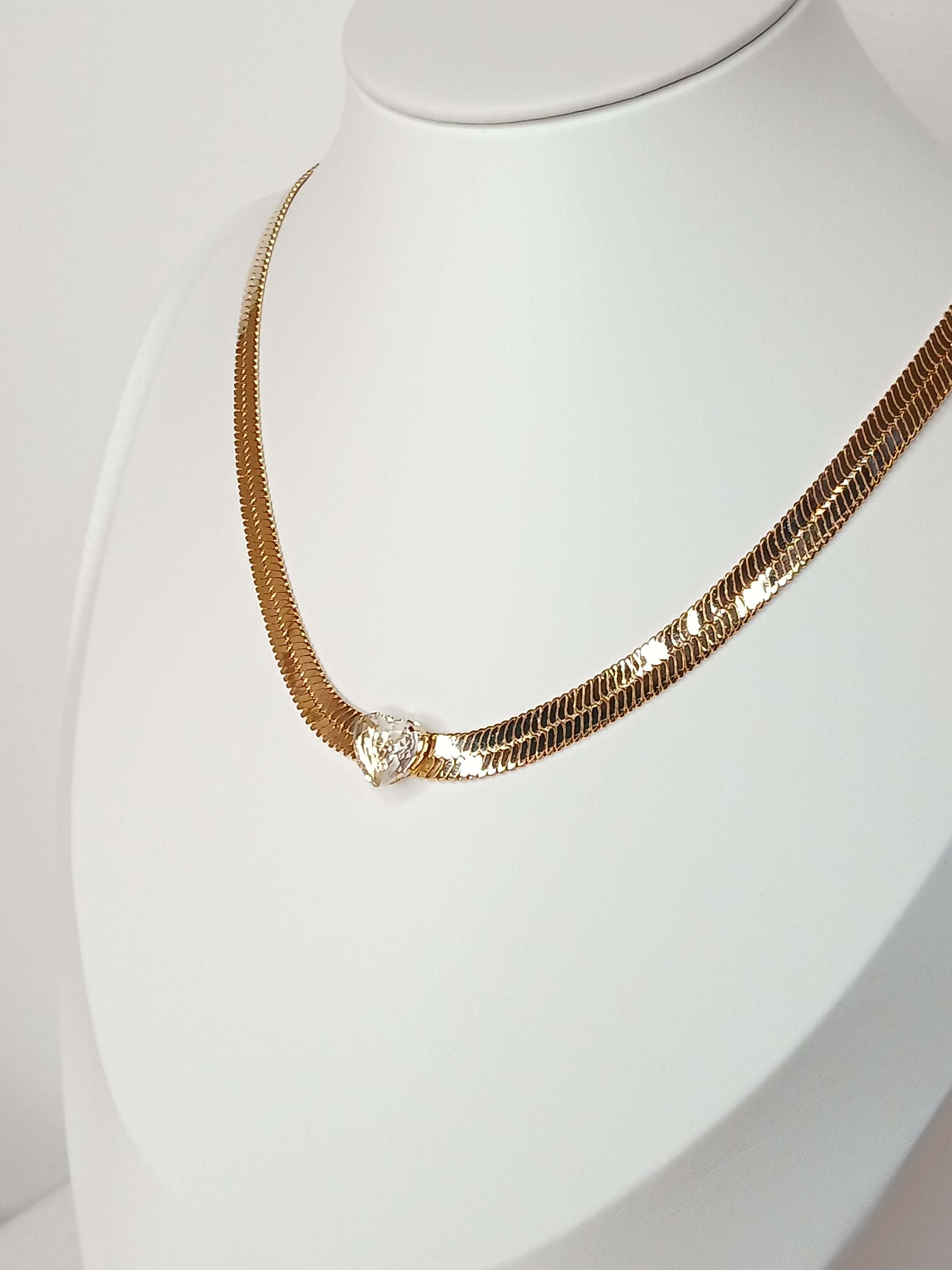 CHOKER CORAÇÃO CRISTAL