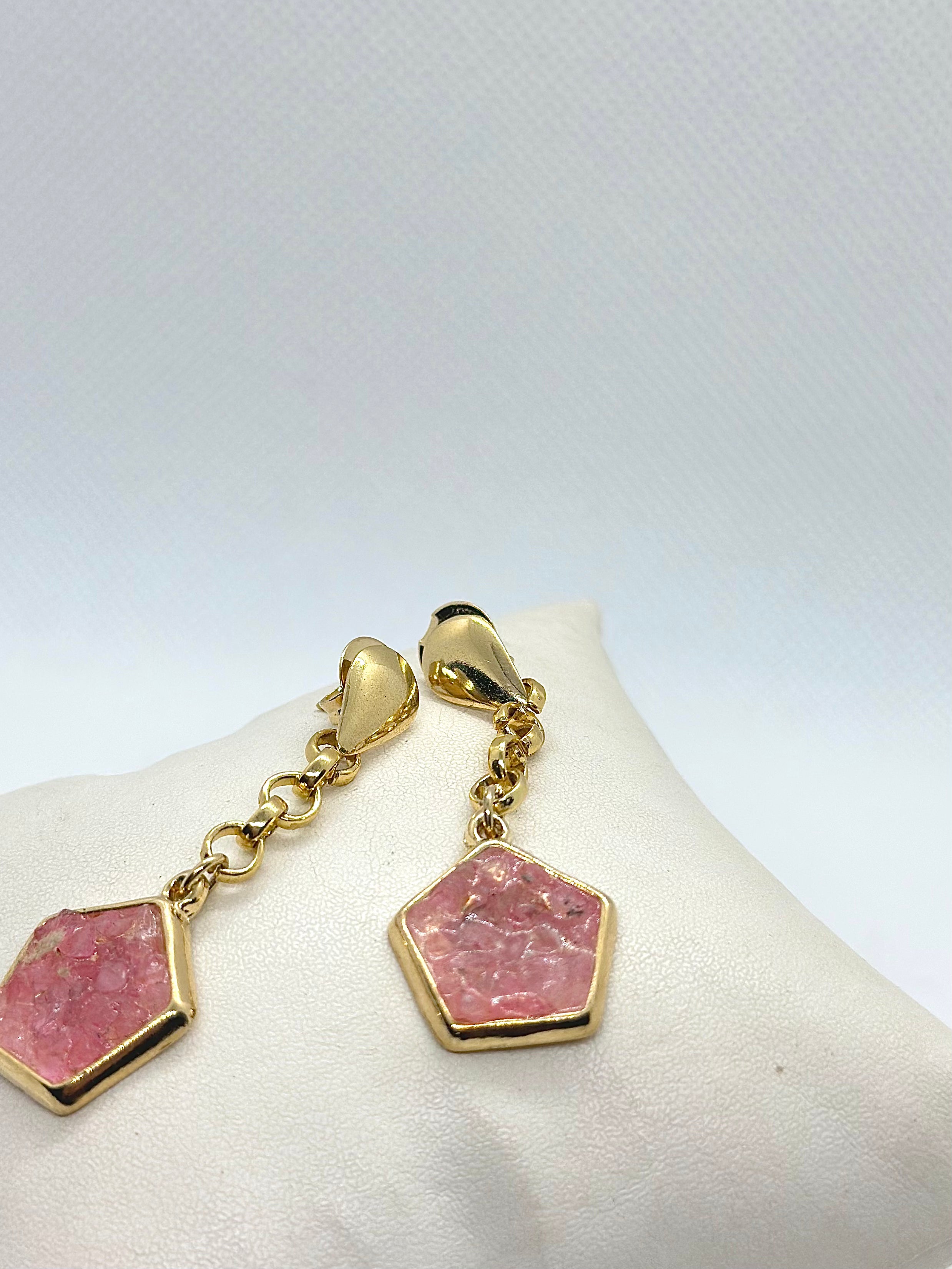 Brinco pedra Natural